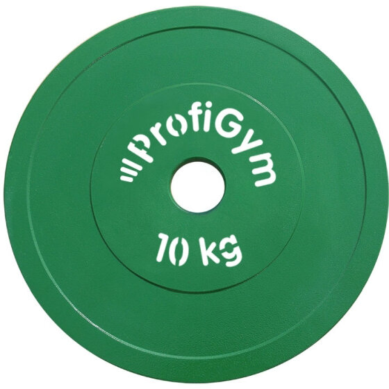 Диск стальной "Powerlifting" с полимерным покрытием, 10 кг ProfiGym ДПЛ-10
