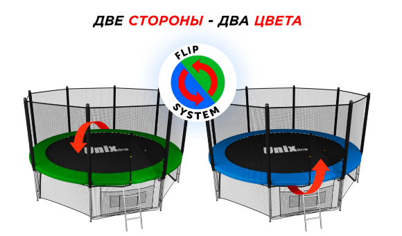 Батут UNIX line Classic 12 ft (outside)