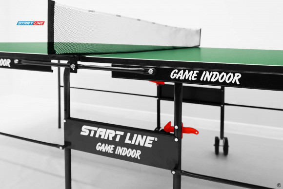Теннисный стол Start Line Game с сеткой зелёный
