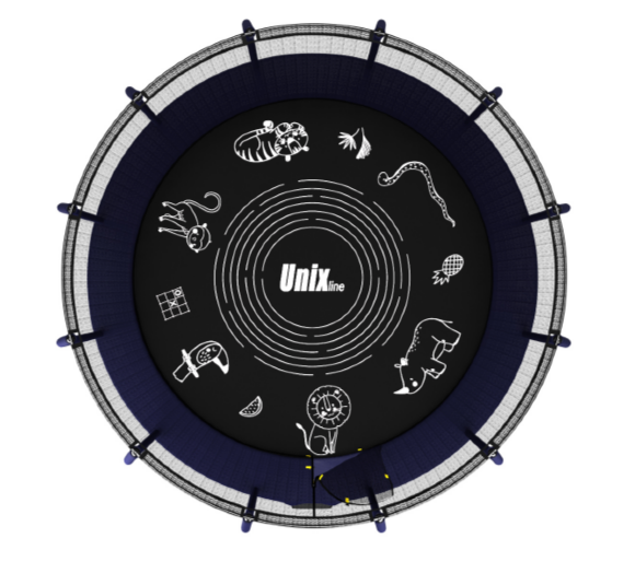 Батут UNIX line SUPREME GAME 16 ft (blue) Батут UNIX line SUPREME GAME 16 ft (blue)